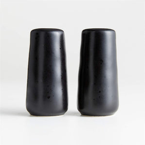 Marin Black Salt and Pepper Shaker Set.