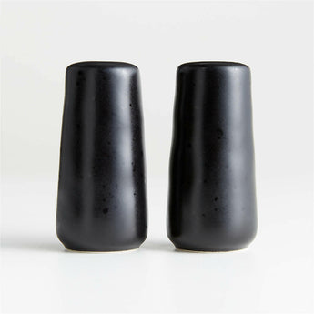 Marin Black Salt and Pepper Shaker Set.