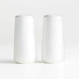 Marin White Salt and Pepper Shaker Set.