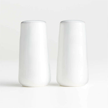 Marin White Salt and Pepper Shaker Set.