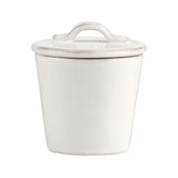 Marin White Sugar Bowl with Lid.