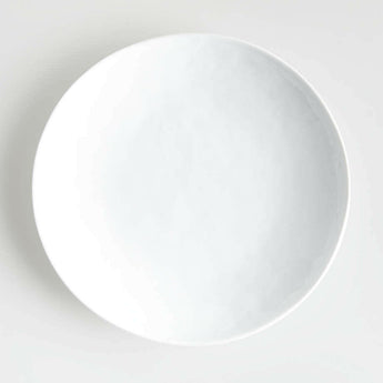 Mercer White Porcelain Coupe Dinner Plate.