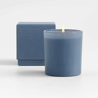 Monochrome No. 6 Dusk 1-Wick Scented Candle - Clove, Frankincense and Rose.