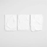 'Nereus' Plaster Wall Art Panels by Alexis Gourguechon , Set of 3.