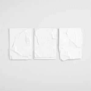 'Nereus' Plaster Wall Art Panels by Alexis Gourguechon , Set of 3.