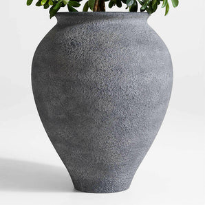 Ophelia Black Tall Planter.