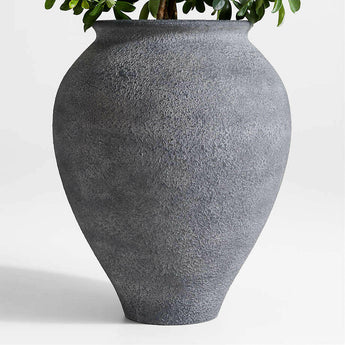 Ophelia Black Tall Planter.