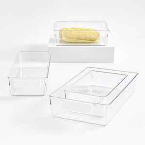 OXO ® Good Grips 4-Piece Fridge Organizer Bin Set.