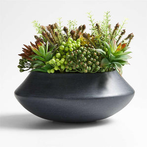 Potted Faux Succulent Arrangement.