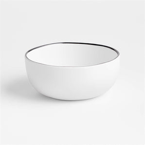 Range White Outdoor Melamine Bowl By Leanne Ford.
