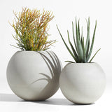 Sphere Planter Small Light Grey.
