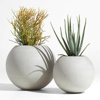 Sphere Planter Small Light Grey.