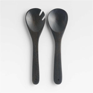 Tondo Ebonized Servers, Set of 2.