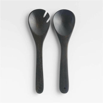 Tondo Ebonized Servers, Set of 2.