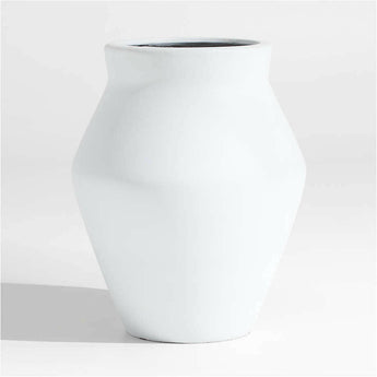 Wabi White Fiberstone Planter by Leanne Ford.