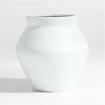 Wabi White Fiberstone Planter by Leanne Ford.