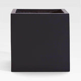 Walker Square Black Planter 15.75".