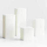 White Square Pillar Candle.
