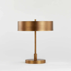 Zain Brass Table Lamp with USB Port.