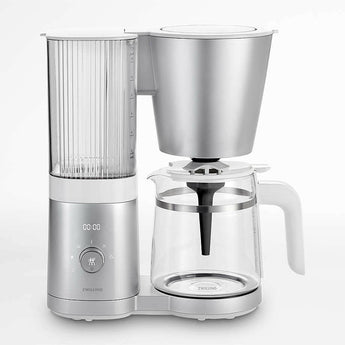 ZWILLING ® Enfinigy Silver Glass 12-Cup Coffee Maker.
