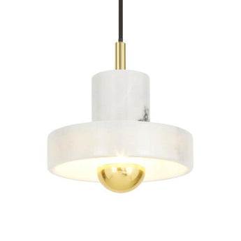 Tom Dixon White Marble Pendant Lamp.