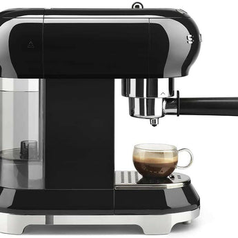 SMEG Black Espresso Machine.