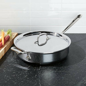 All-Clad® d3 Stainless Steel 3-Qt. Saute Pan with Lid