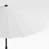 9' Dome White Outdoor Patio Umbrella.