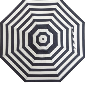 9' Round Sunbrella ® Cabana Stripe Navy Outdoor Patio Umbrella Canopy