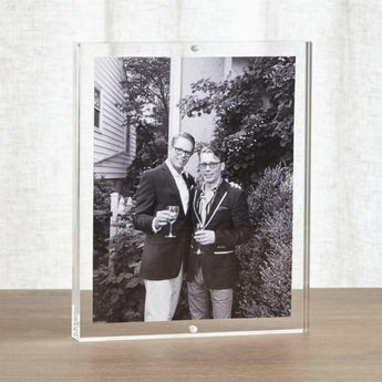 Acrylic 8x10 Block Picture Frame.