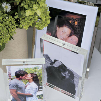 Acrylic 8x10 Block Picture Frame.