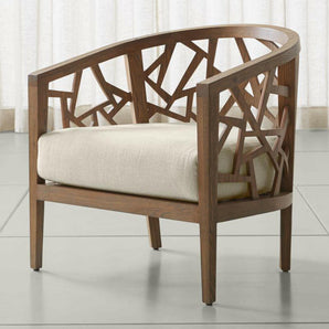 Ankara Truffle Frame Chair with Fabric Cushion