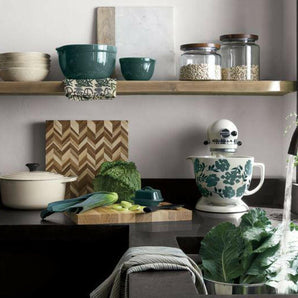 Montana 64 oz. Acacia and Glass Jar.