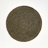 Avesi Black/White 6ft Round Rug.
