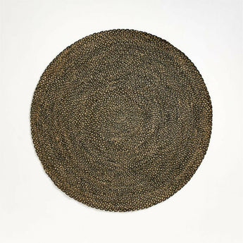 Avesi Black/White 6ft Round Rug.
