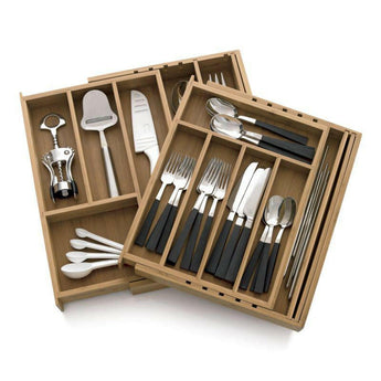 Expandable Bamboo Gadget Tray.