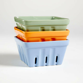 Berry Box Colander Blue.