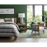Cane Grey Ceramic Table Lamp.