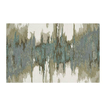 Birch Wool-Blend Abstract Rug.