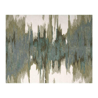 Birch Wool-Blend Abstract Rug.