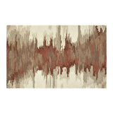 Birch Wool-Blend Abstract Rug.