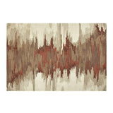 Birch Wool-Blend Abstract Rug.