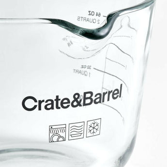 Crate & Barrel 8C Glass Measuring Cup.