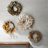 Faux Cream Lunaria Wreath.