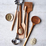 Crate & Barrel Acacia Spurtle Turner.