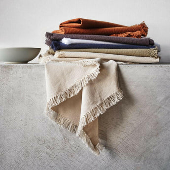 Craft Sage Organic Cotton Fringe Napkin.