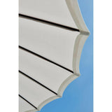 9' Dome White Outdoor Patio Umbrella.