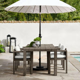 9' Dome White Outdoor Patio Umbrella.