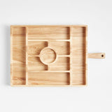 Carson Large Sectioned Ash Wood Serving Board.