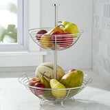 Carter Stainless 2-Tier Fruit Basket.